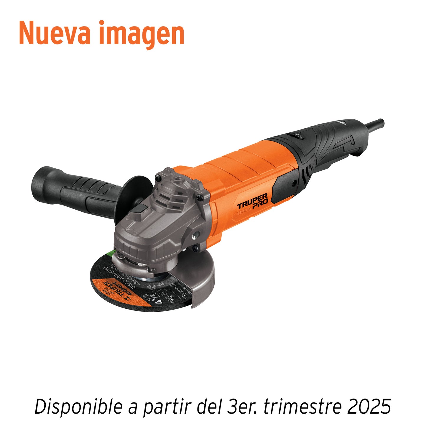 Esmeriladora Angular TRUPER PRO 4-1/2" 1100W 6 Velocidades - Solución Profesional para Corte y Esmerilado de Acero, Ladrillo y Piedra - ESMA-45110