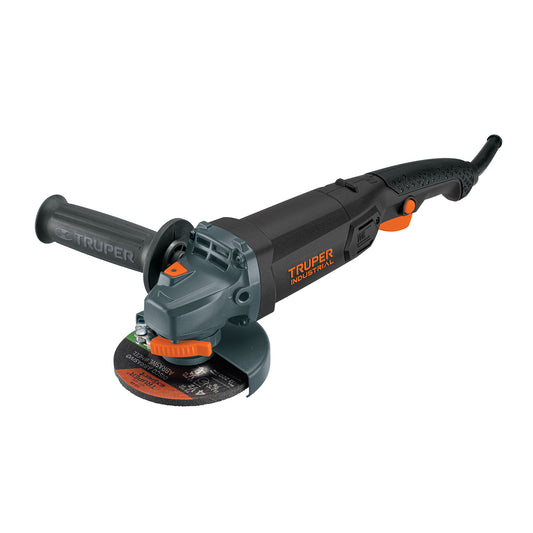 Esmeriladora Angular TRUPER INDUSTRIAL 4-1/2 Pulgadas 950W ESMA-4590N - Corte y Desbaste Profesional de Acero, Ladrillo, Azulejo y Piedra con Motor de Alta Durabilidad