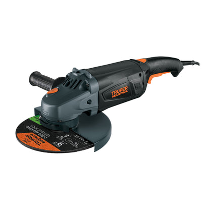 Esmeriladora Angular 9 Pulgadas 2350W TRUPER INDUSTRIAL ESMA-9N2 - Motor Potente con Baleros de Bolas y Mango Ergonómico