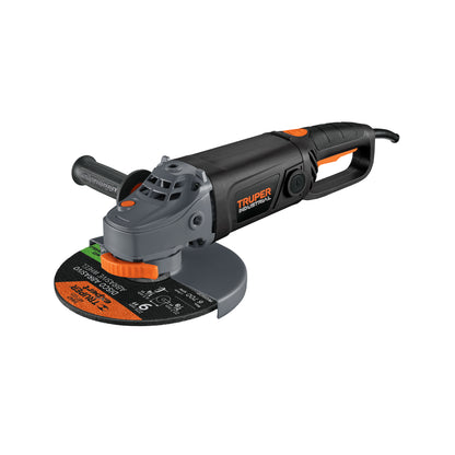 Esmeriladora Angular 9 Pulgadas 2100W TRUPER INDUSTRIAL ESMA-9N3 - Motor Balero Bolas Mango Ergonómico Antiderrapante