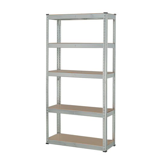 Estante Metálico PRETUL 5 Repisas MDF 35kg - Organizador Industrial Galvanizado Sin Tornillos 150x30x75cm - Solución Profesional para Optimizar Espacios de Almacenamiento