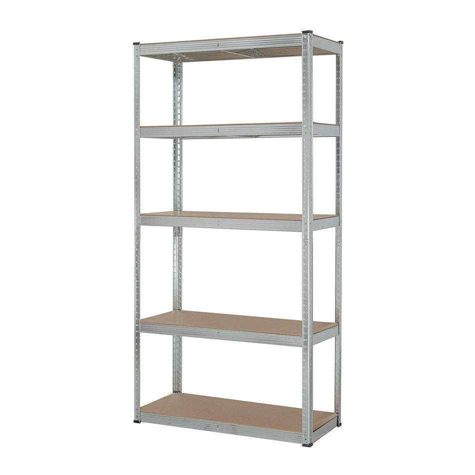 Estante Metálico Industrial PRETUL 5 Repisas MDF 35kg - Solución Profesional de Almacenamiento y Organización 180x40x90cm Sin Tornillos