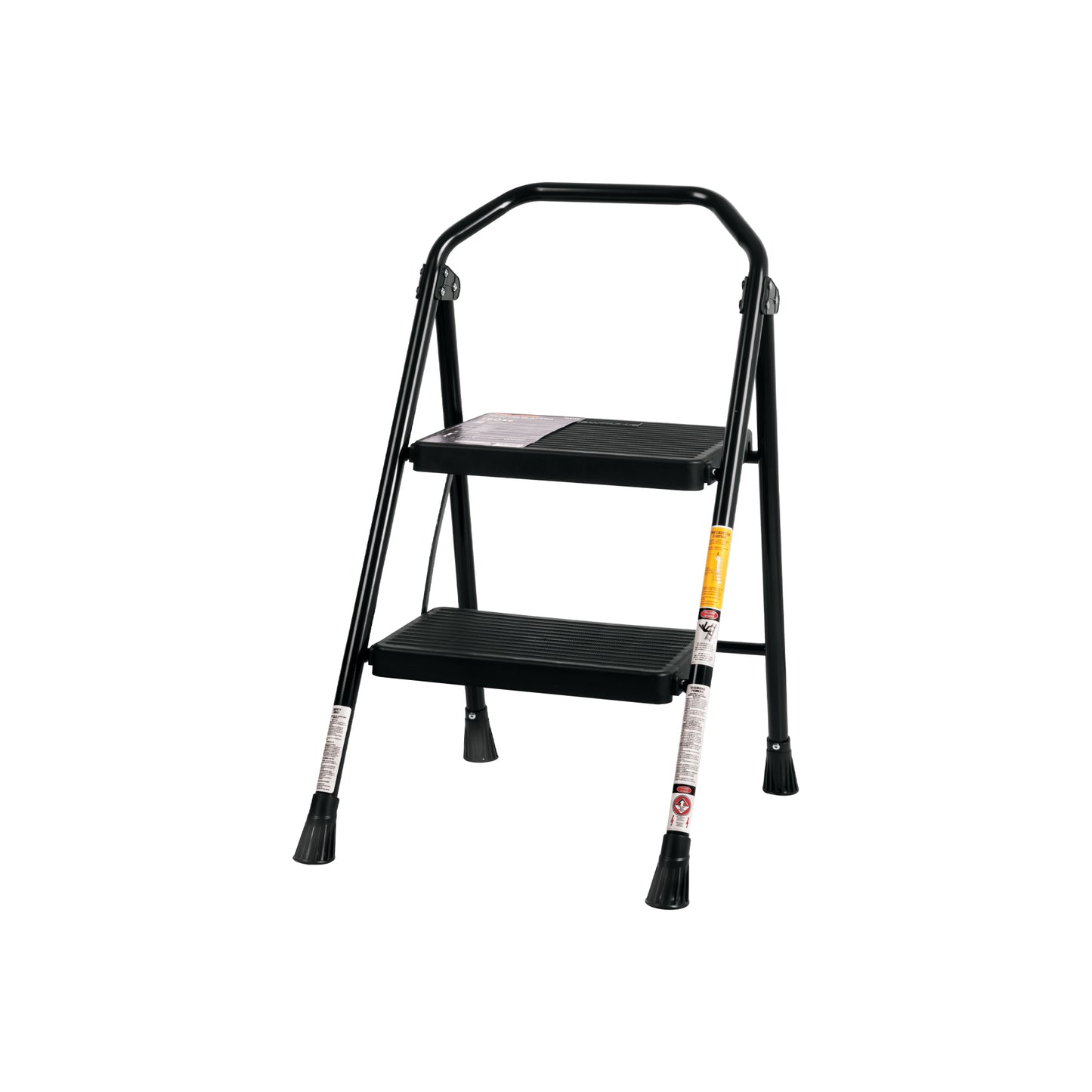 Escalera Tubular Plegable 2 Peldaños Truper ESTU-2 - Antiderrapante con Barandal Ergonómico para Trabajos en Altura Seguros y Cómodos