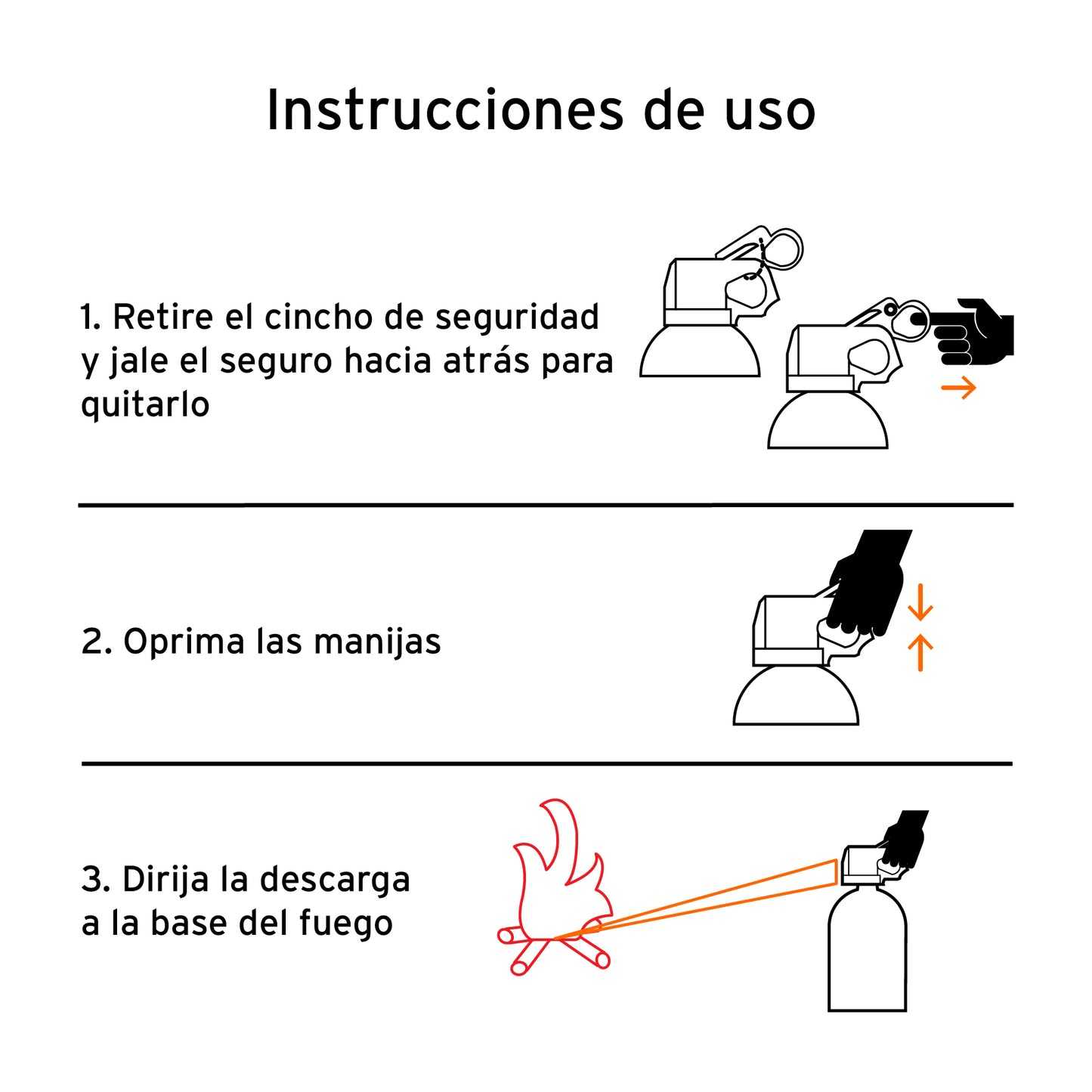 Extintor desechable TRUPER 300 g con polvo tipo ABC. Ideal para hogar, oficina y vehículos