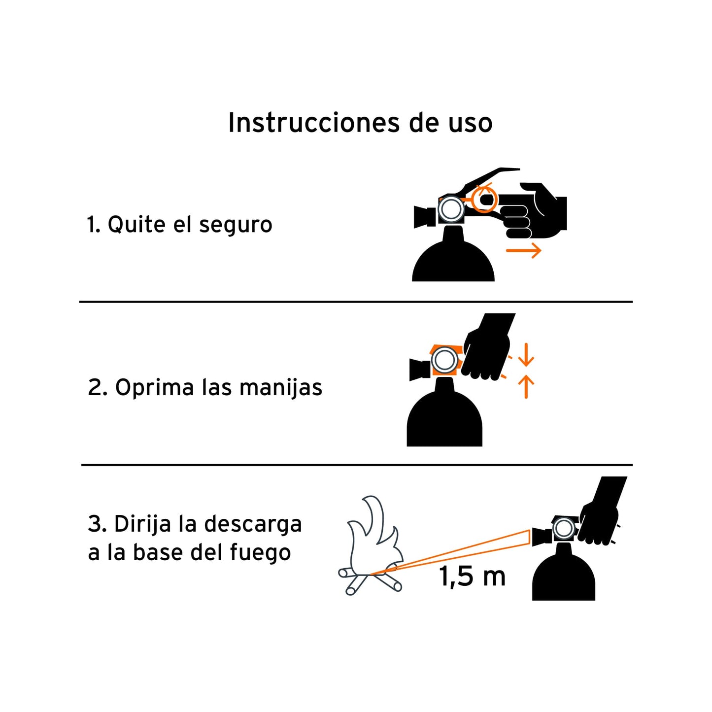 Extintor Portátil TRUPER 0.5 kg Polvo Tipo ABC Recargable