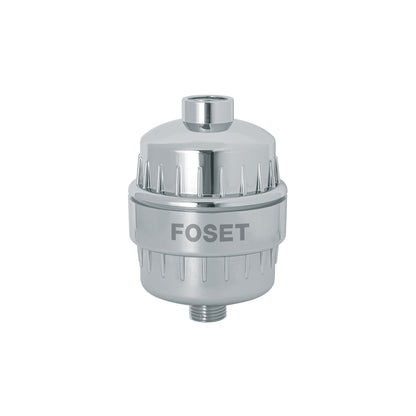 Filtro de Agua para Regadera FOSET FIR-1 - Elimina Cloro y Sedimentos, 15 Niveles de Filtración, Protege Piel y Cabello