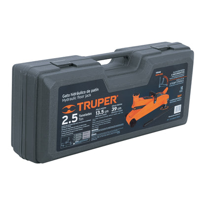 Gato Hidráulico de Patín 2.5 Toneladas GAPA-250 - Elevación Rápida con Ruedas y Maletín - Solución Profesional para Talleres Mecánicos