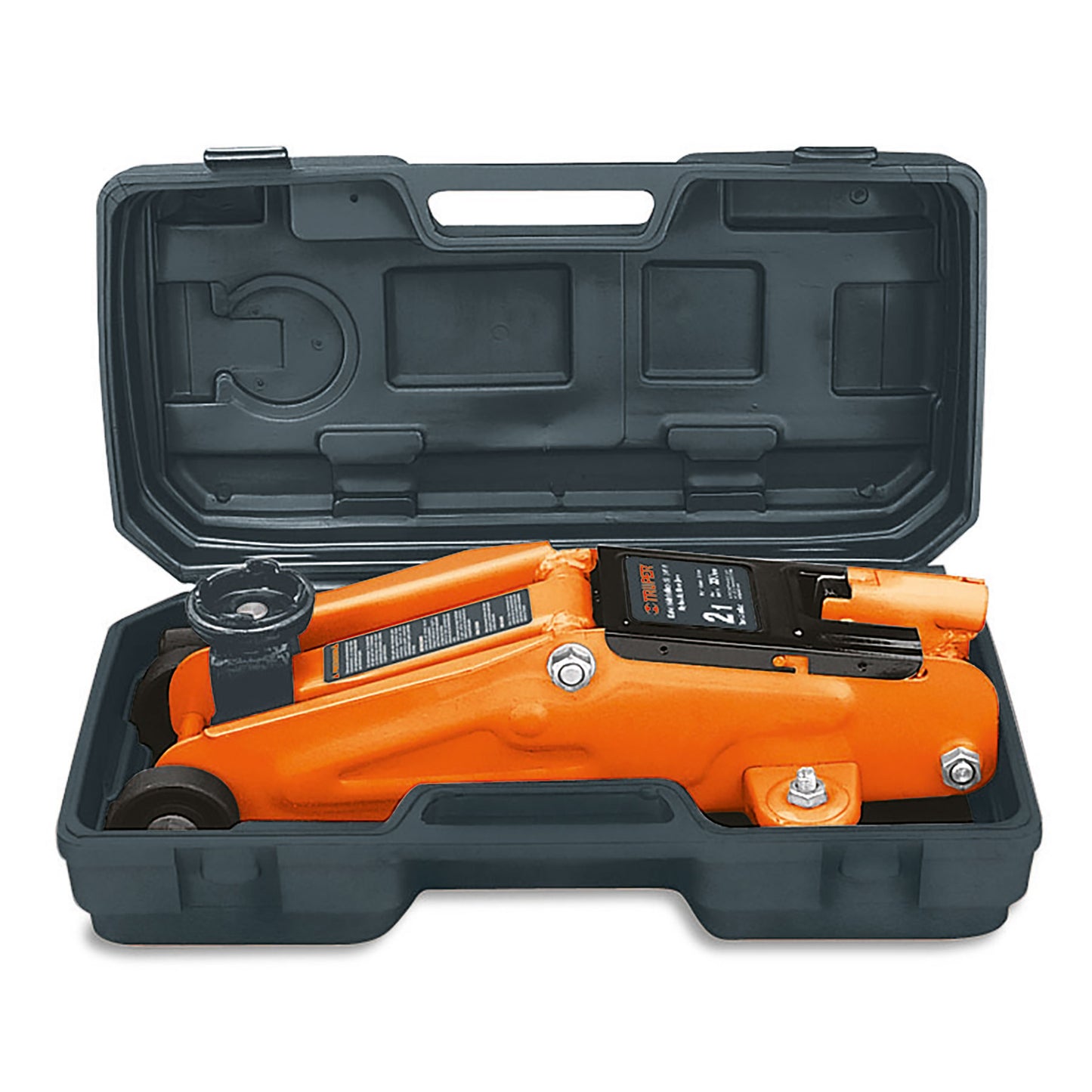 Gato Hidráulico de Patín 2 Toneladas Truper GAPA-2M - Levantamiento Seguro de Vehículos con Ruedas Giratorias y Válvula de Seguridad