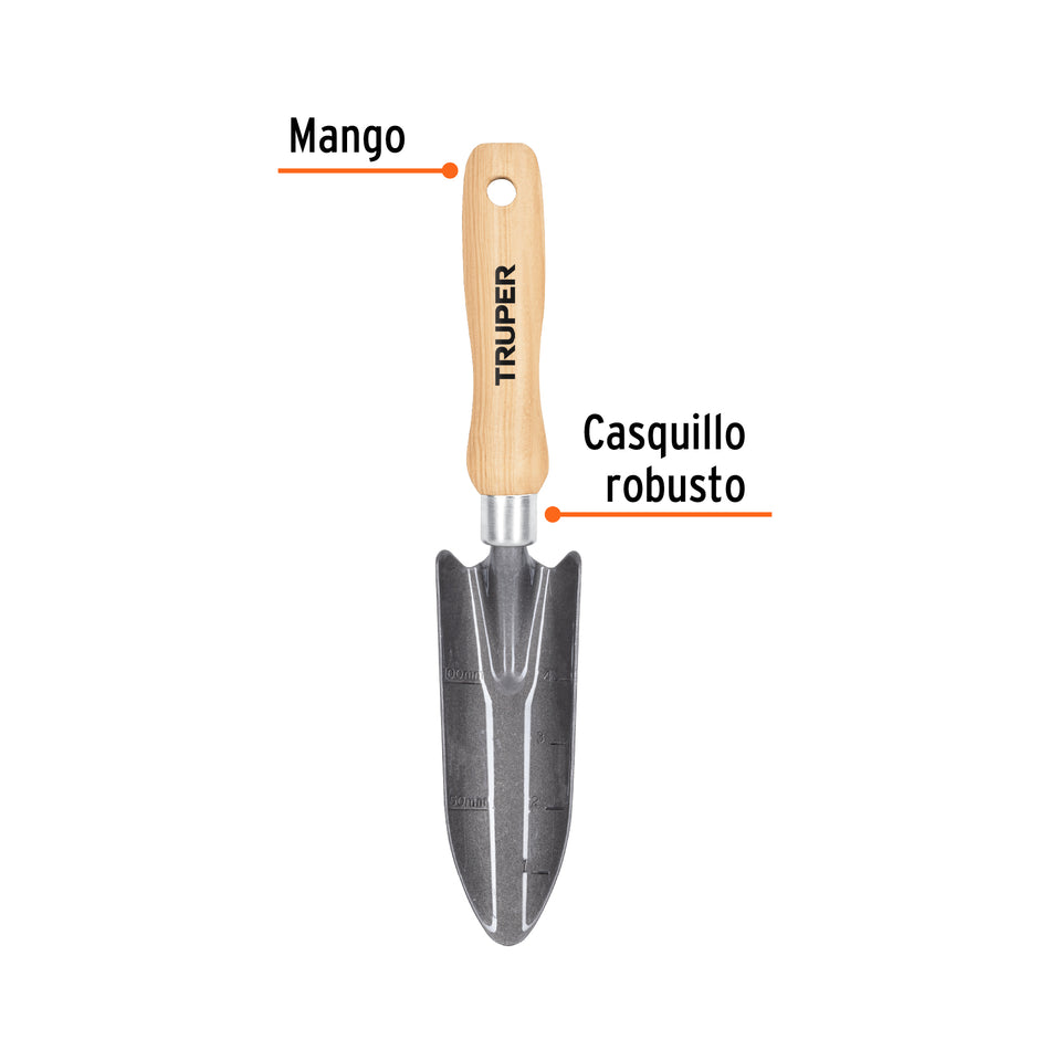 Transplantador para jardín, mango de 6", Truper