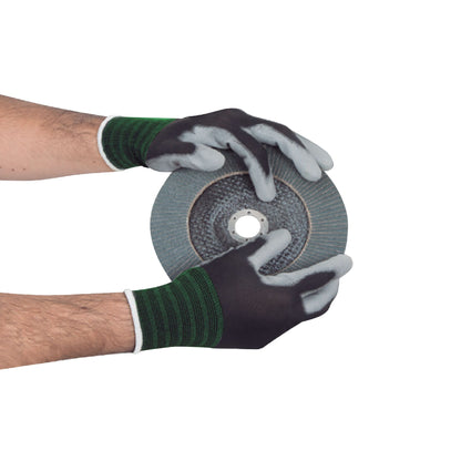 Guantes de Trabajo TRUPER GU-112 Nylon con Recubrimiento Poliuretano Talla M - Máxima Destreza y Sensibilidad para Manejo de Piezas Pequeñas