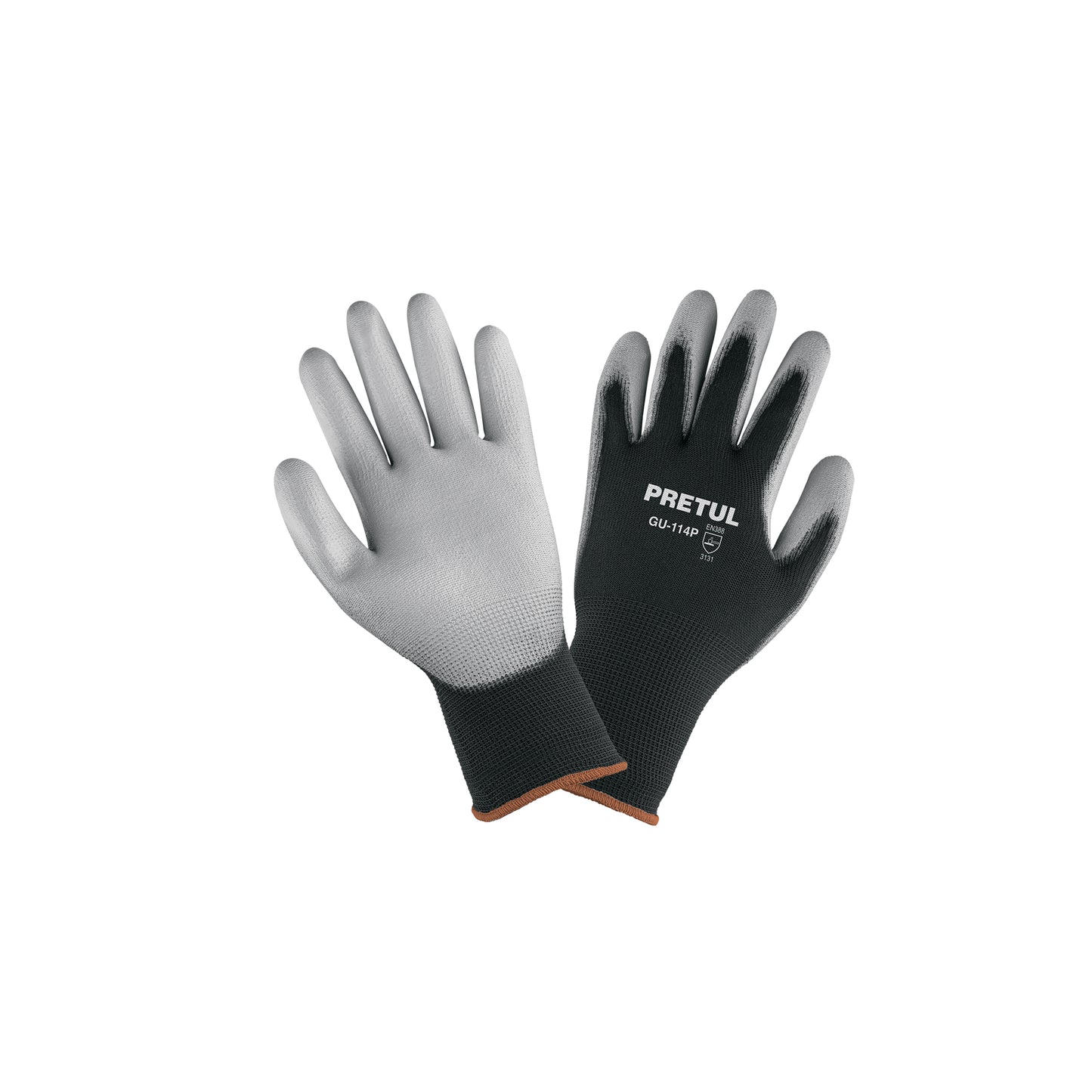 Guantes de Nylon con Recubrimiento Poliuretano XG Pretul GU-114P - Máxima Destreza y Sensibilidad para Trabajo de Precisión
