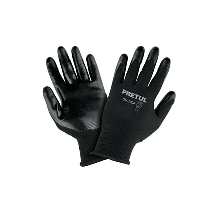 Guantes de Nitrilo GU-120P Pretul - Protección Antideslizante para Trabajo Húmedo y Seco - Resistentes a Abrasión
