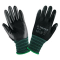Guantes de Trabajo Nitrilo TRUPER GU-123 - Protección Anti-Cortes con Recubrimiento Antideslizante para Manejo Seguro de Materiales Húmedos y Secos - Talla G Nylon Resistente Abrasión