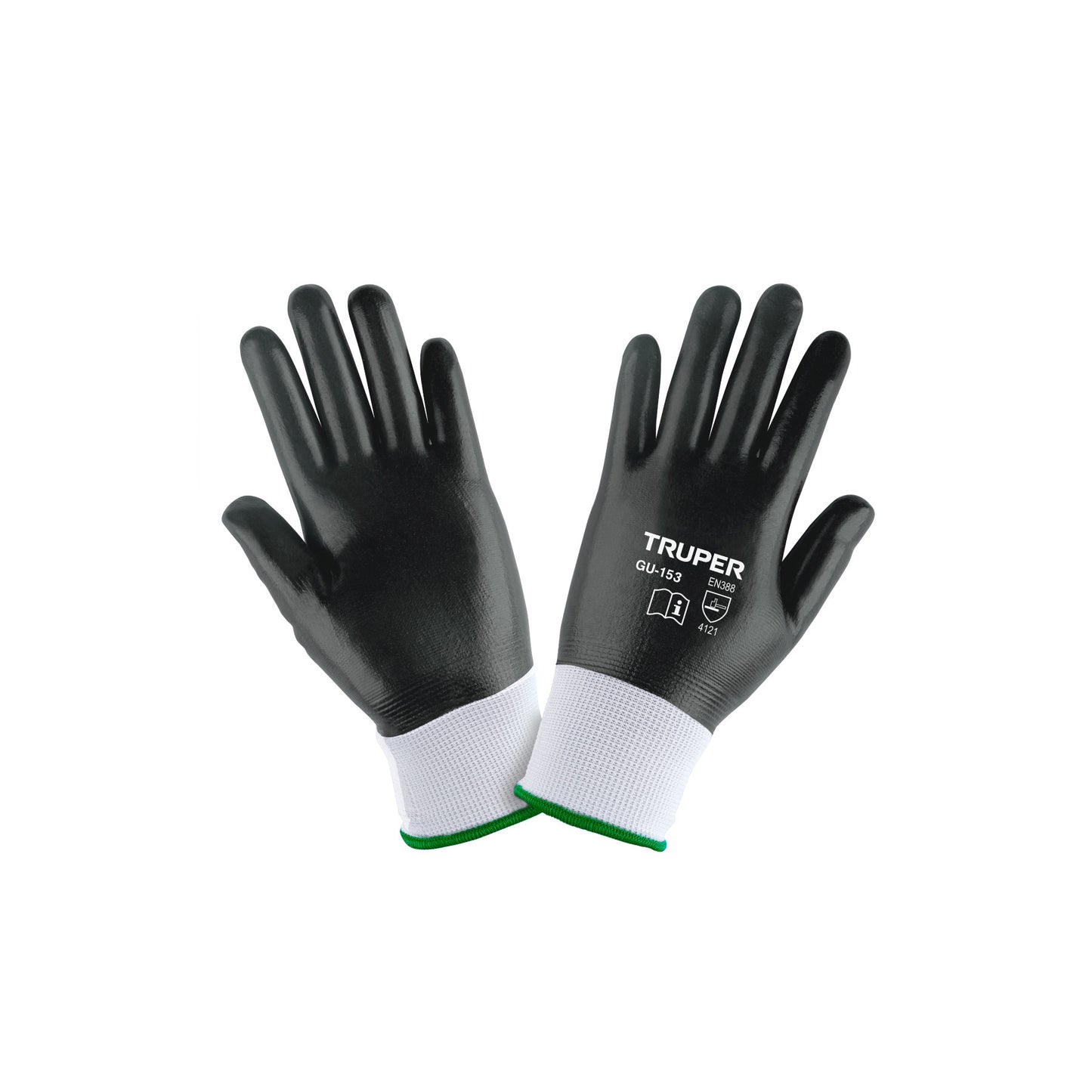 Guantes de Nitrilo TRUPER GU-153 - Resistentes a Aceites y Grasas - Protección Industrial Profesional