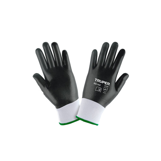 Guantes de Nitrilo TRUPER GU-153 - Resistentes a Aceites y Grasas - Protección Industrial Profesional
