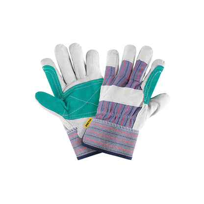 Guantes de Carnaza y Loneta PRETUL GU-215P - Protección Profesional contra Chispas y Abrasión para Soldadura y Construcción