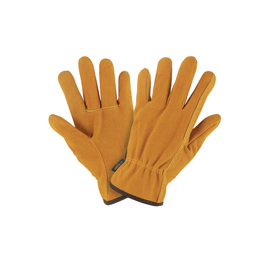 Guantes de Carnaza Truper GU-243 Talla M - Protección Profesional para Construcción y Manejo de Materiales