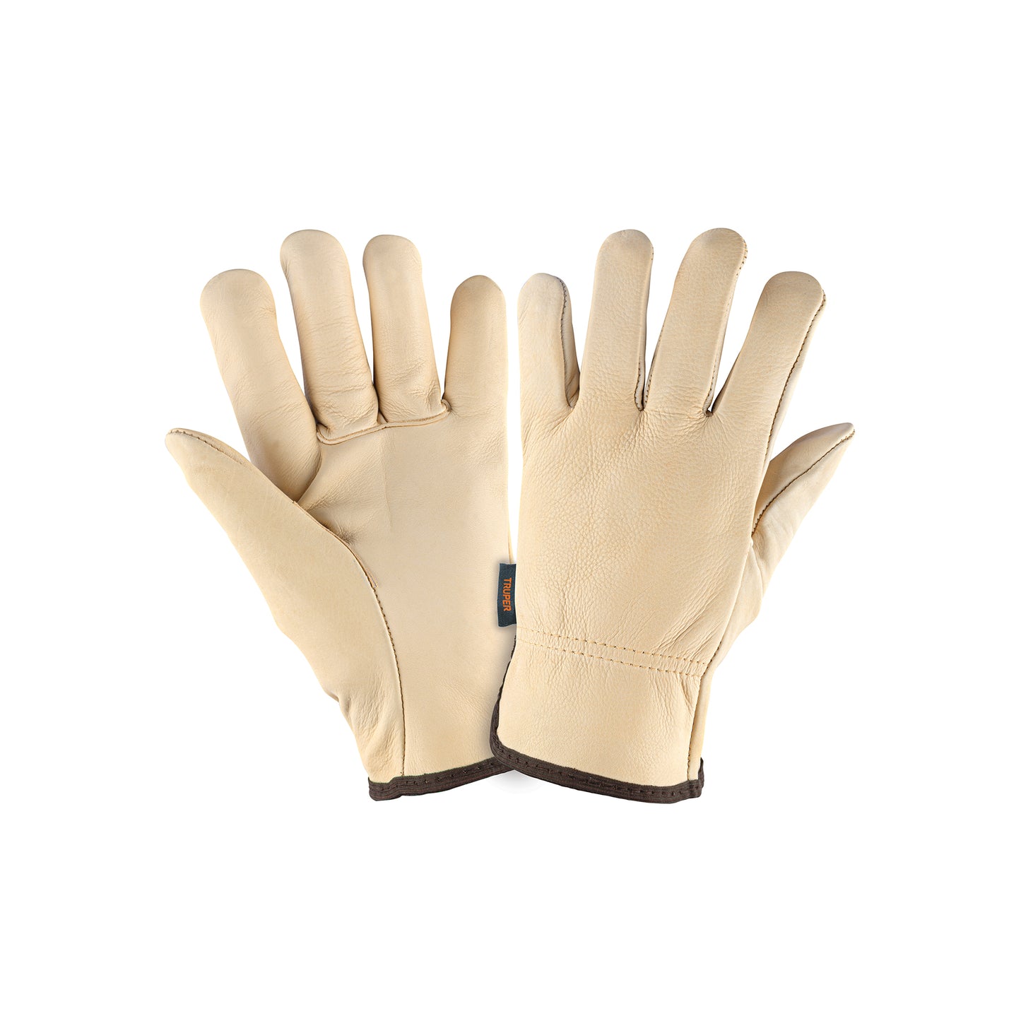 Guantes de Piel de Res TRUPER GU-273 - Protección Profesional para Jardinería y Mantenimiento Industrial