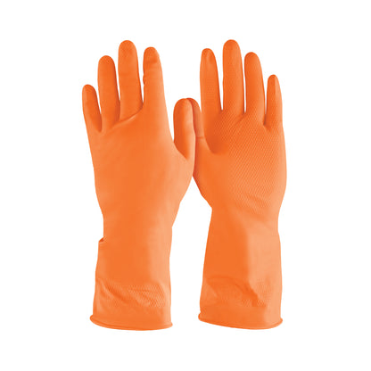 Guantes de Látex TRUPER GU-312 Talla M - Protección Antiderrapante para Limpieza con Químicos