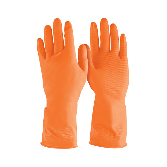 Guantes de Látex TRUPER GU-312 Talla M - Protección Antiderrapante para Limpieza con Químicos