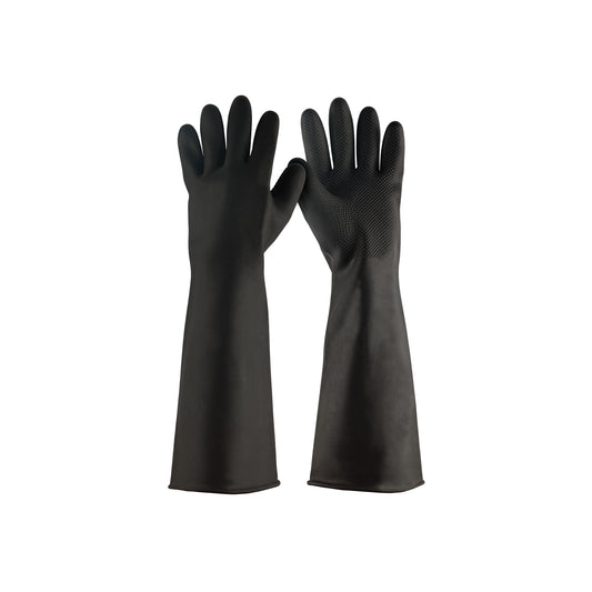 Guantes de Látex Industrial XG Truper GU-324 - Protección Química Antiderrapante con Puños Extra Largos