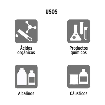 Guantes de Látex Industrial XG Truper GU-324 - Protección Química Antiderrapante con Puños Extra Largos