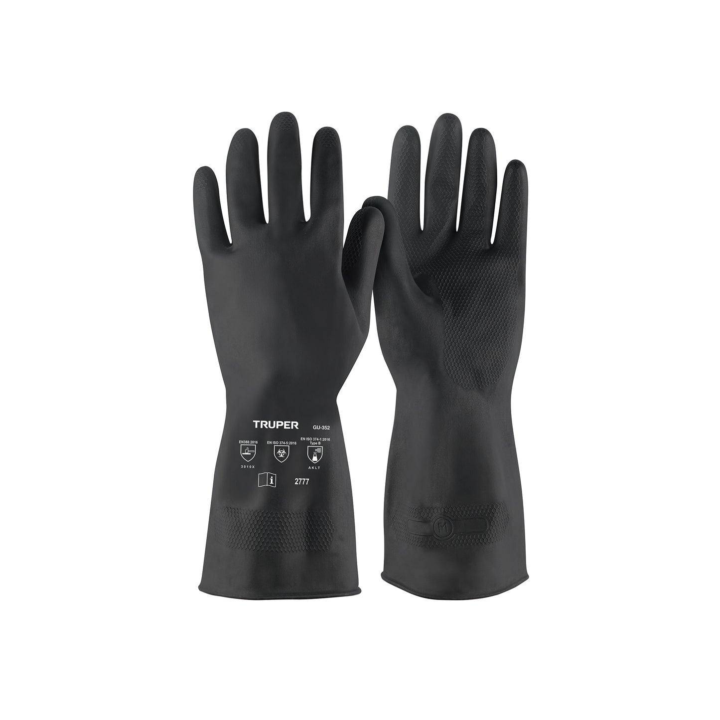 Guantes de Látex TRUPER GU-352 Antiderrapantes para Pintor - Protección Química Profesional Talla M