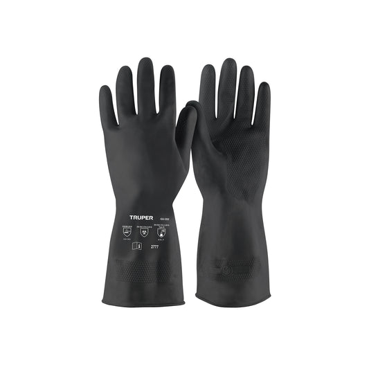 Guantes de Látex TRUPER GU-352 Antiderrapantes para Pintor - Protección Química Profesional Talla M