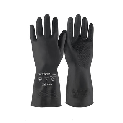 Guantes de Látex Antiderrapantes Truper XG - Protección Química para Pintura y Agricultura - Resistentes al Desgarre