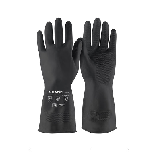 Guantes de Látex Antiderrapantes Truper XG - Protección Química para Pintura y Agricultura - Resistentes al Desgarre
