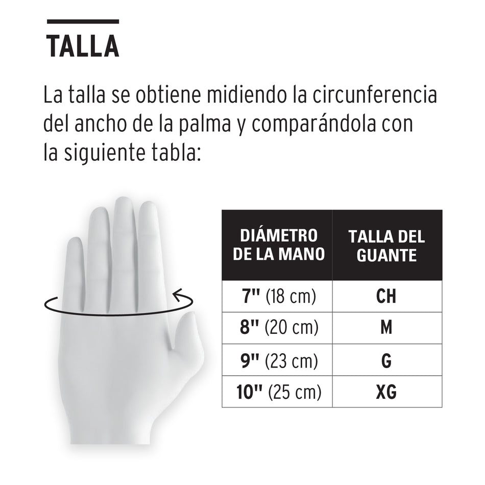 Guantes de Seguridad Industrial TRUPER GU-412 - Poliéster con Recubrimiento de Látex Antideslizante para Carpintería, Construcción y Jardinería - Protección contra Cortes Talla M