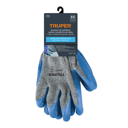 Guantes de Seguridad Industrial Truper GU-414 - Protección Anticortes con Recubrimiento Látex para Carpintería y Construcción