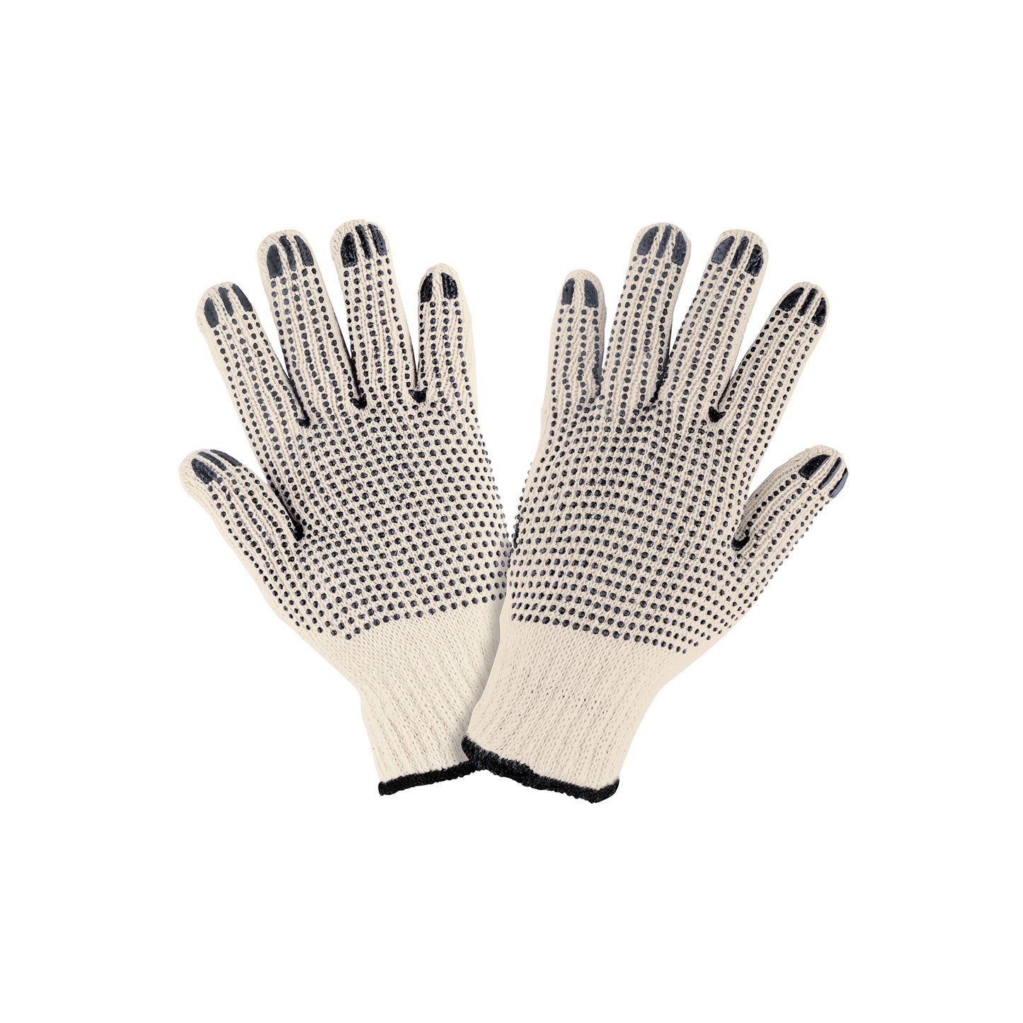 Guantes de Trabajo PRETUL GU-425 - Algodón con Puntos PVC Antideslizantes para Máximo Agarre y Protección Industrial