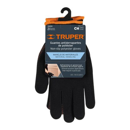 Guantes de Poliéster con Puntos PVC TRUPER GU-441 - Máximo Agarre y Sensibilidad para Trabajo Industrial Seco