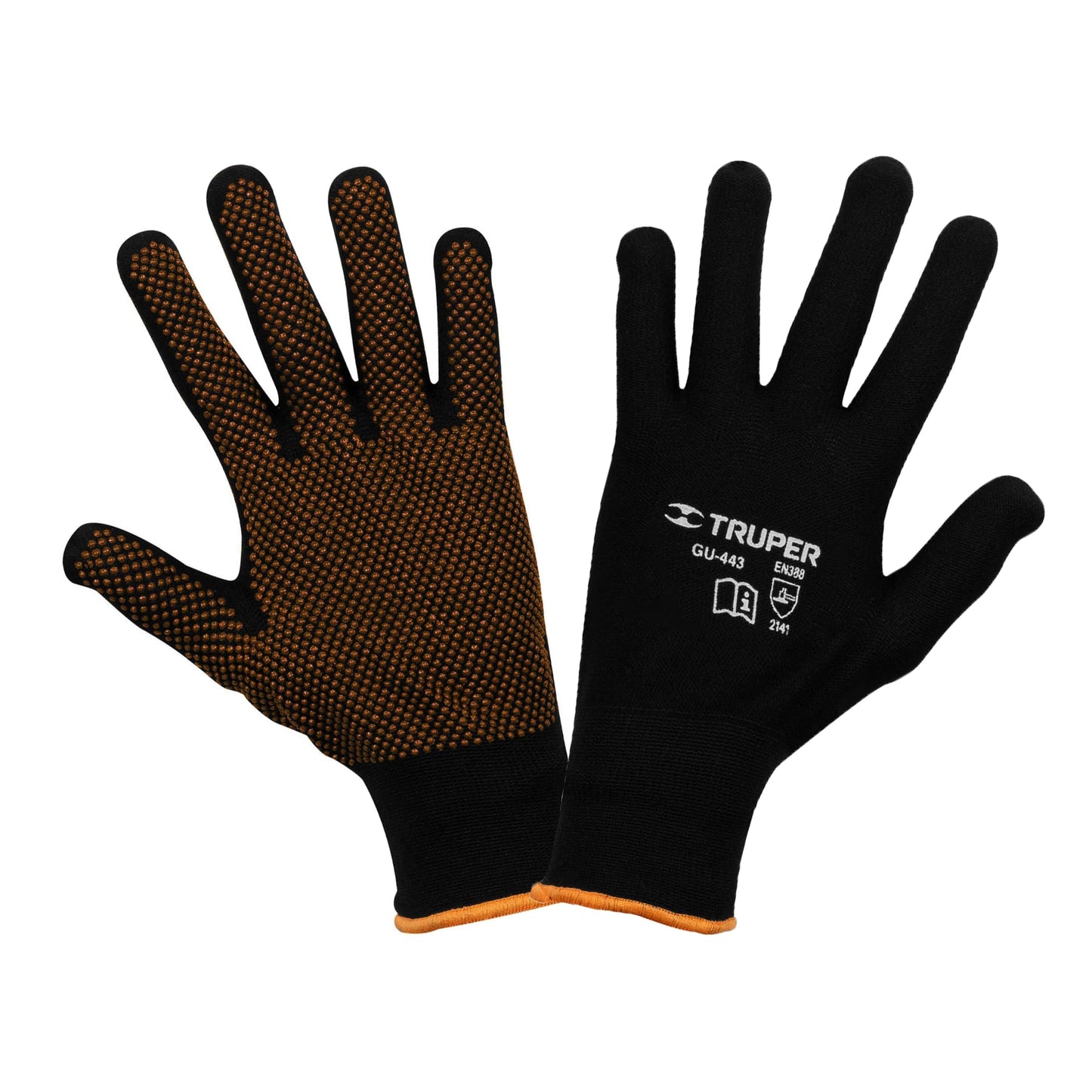 Guantes Industriales TRUPER GU-443 Poliéster con Puntos PVC - Máximo Agarre y Protección para Trabajo Seguro