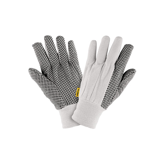 Guantes de Algodón con Puntos PVC PRETUL GU-455 - Protección y Agarre Superior para Trabajo General, Automotriz y Jardinería