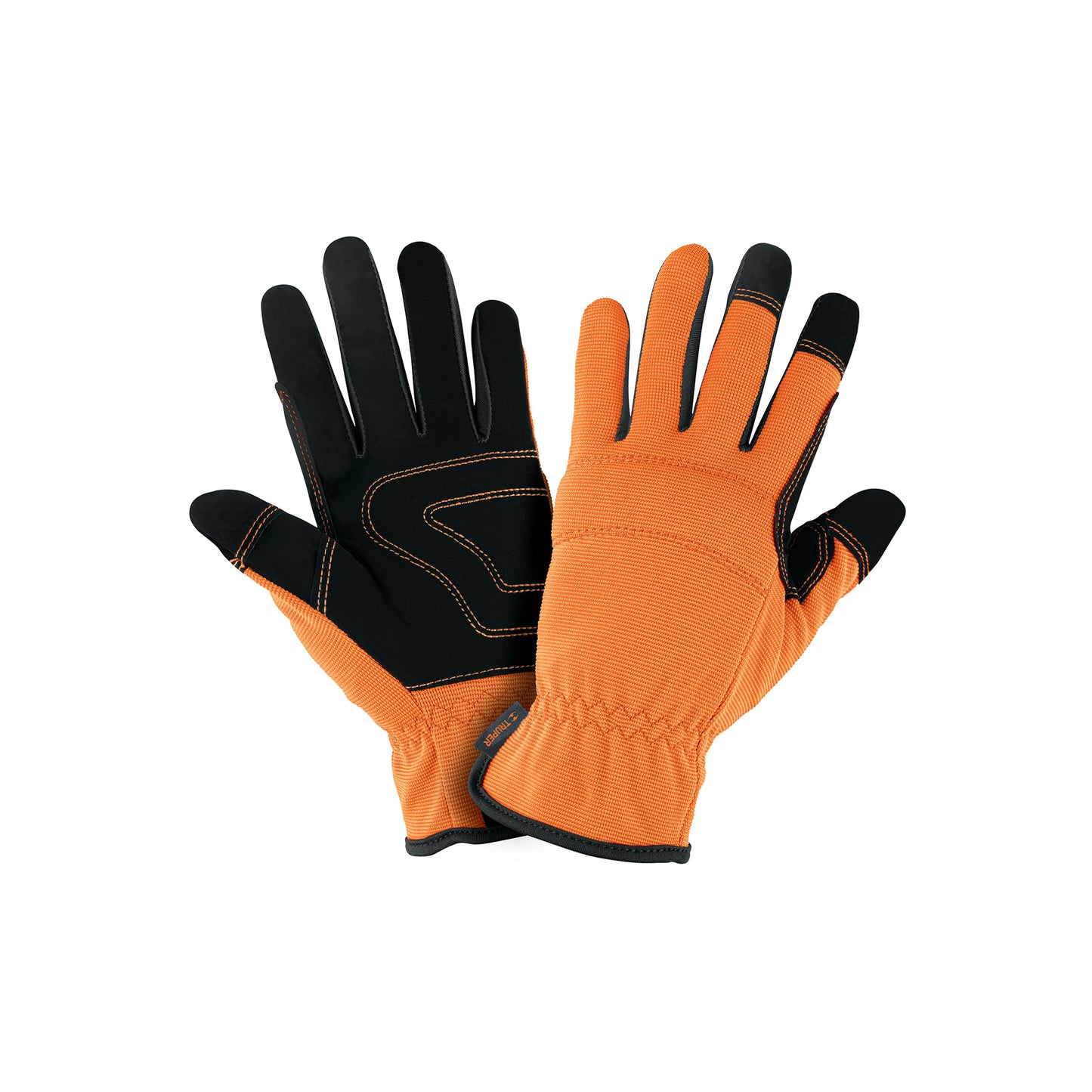 Guantes Mecánico TRUPER GU-615 Palma Reforzada Carnaza Sintética - Protección Profesional Herramientas Eléctricas