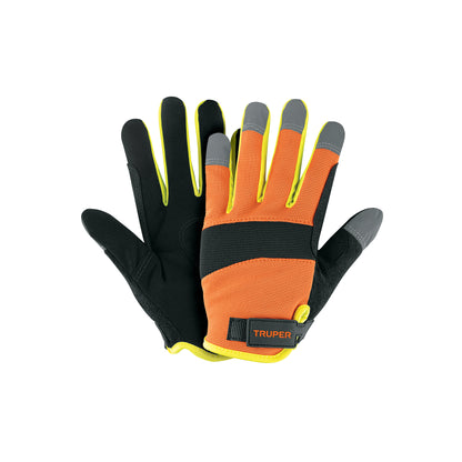 Guantes Mecánico Alta Visibilidad TRUPER GU-625 - Protección Profesional Carreteras Señalización