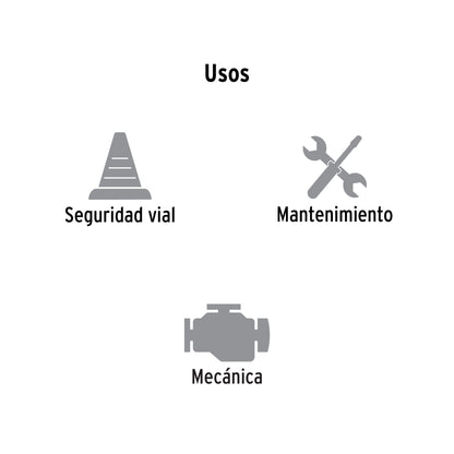 Guantes Mecánico Alta Visibilidad TRUPER GU-625 - Protección Profesional Carreteras Señalización