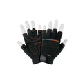 Guantes Mecánico Sin Dedos TRUPER GU-655 - Antivibración Carnaza Sintética para Mantenimiento Industrial