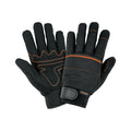 Guante Mecánico Antivibraciones TRUPER GU-675 - Protección Profesional contra Vibraciones y Fatiga en Manos - Refuerzo Carnaza Sintética