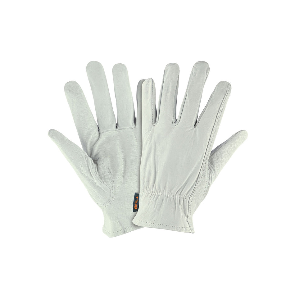 Guantes de Piel de Cabra TRUPER GU-724 - Protección Superior para Mantenimiento Industrial, Conducción y Herramientas Eléctricas - Resistentes Abrasión Talla M