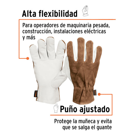 Guantes de Seguridad Industrial Piel de Cabra TRUPER GU-735 - Protección Eléctrica y Construcción con Alta Destreza
