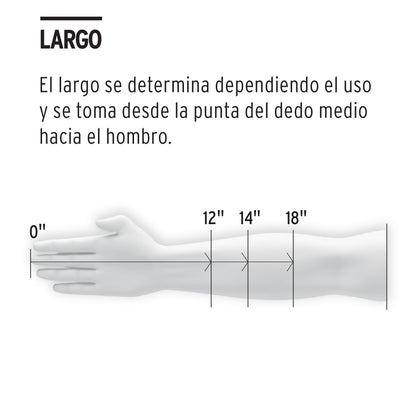 Guantes de Nitrilo Verde TRUPER GU-822 Talla M - Resistentes a Químicos, Aceites y Solventes - Protección Profesional Antiderrapante para Manejo de Líquidos Industriales