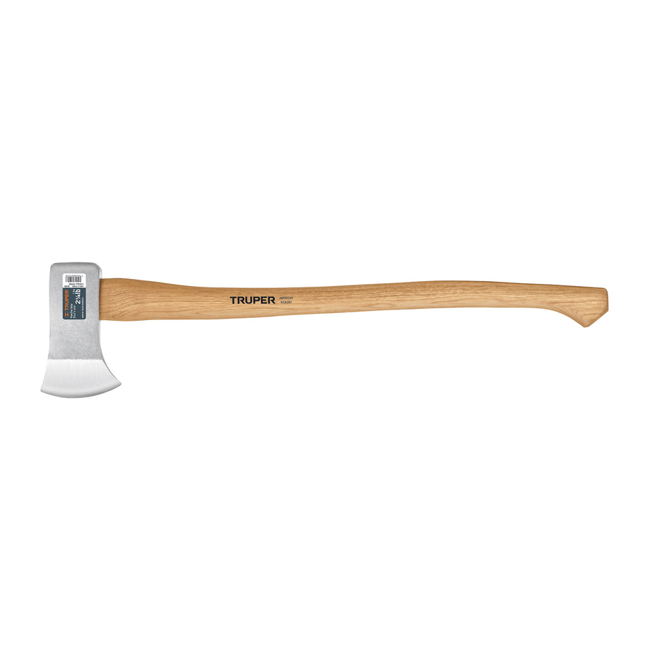 Hacha Truper Boy 2-1/4 lb Mango Hickory 28" - Herramienta Profesional para Talar Árboles y Partir Madera HB-2-1/4M