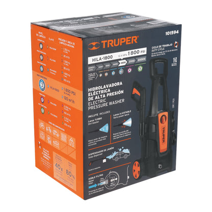 Hidrolavadora eléctrica 1800 PSI, Truper