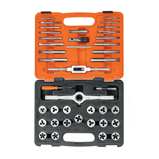 Juego Machuelos y Tarrajas 40 Piezas Truper J-MATA-40 - Kit Profesional Acero Cromo para Reparar y Fabricar Cuerdas Dañadas