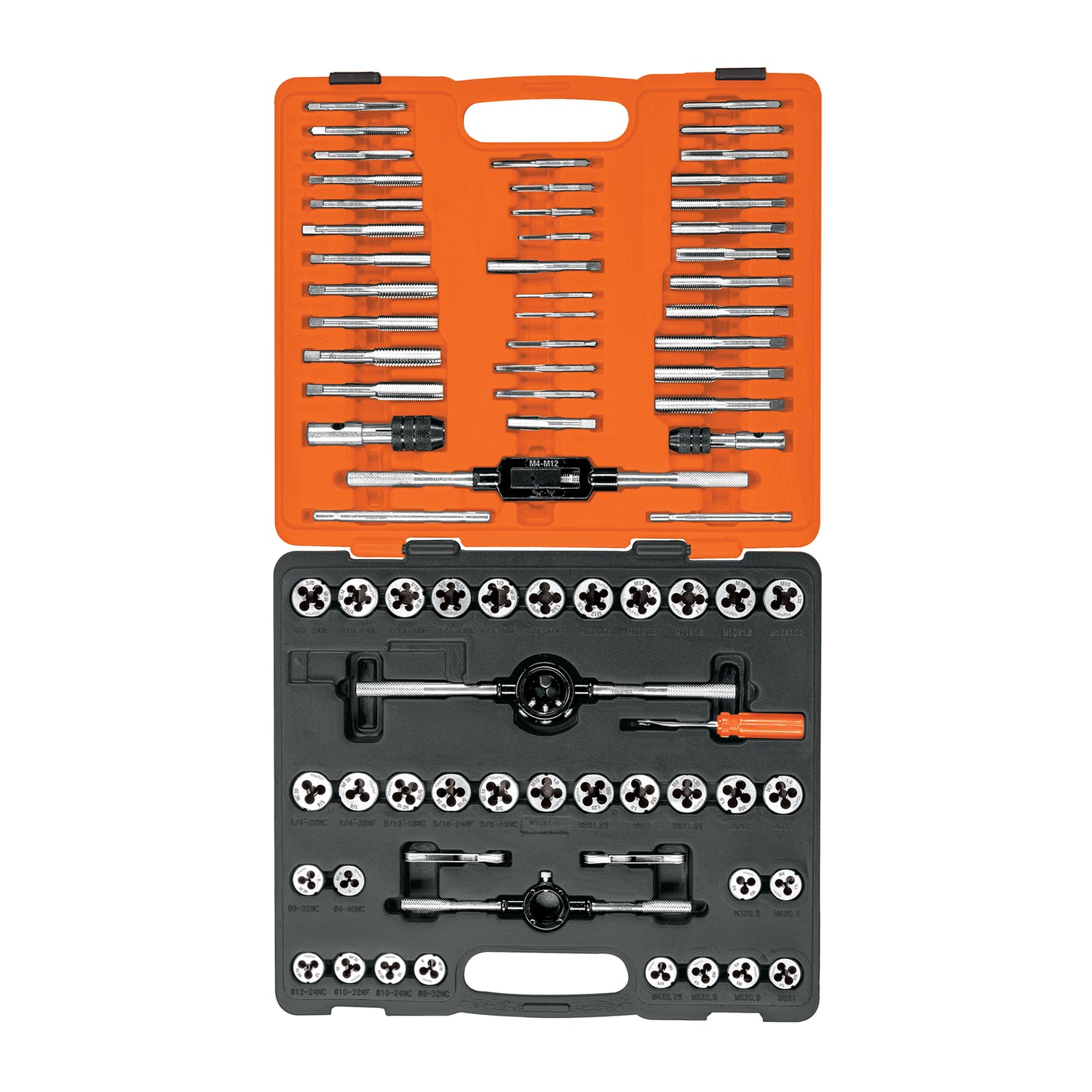 Juego Machuelos y Tarrajas 76 Piezas Truper J-MATA-76 - Reparación y Fabricación de Cuerdas Dañadas - Acero al Cromo con Estuche