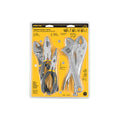 Juego de 4 Pinzas y 1 Llave Ajustable Mango Vinil Pretul JGO-PIN5 - Kit Herramientas Profesional para Reparación y Mantenimiento
