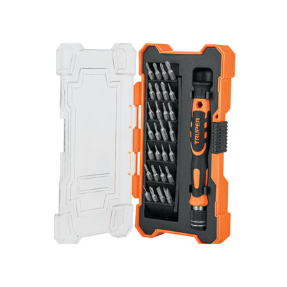 Desarmador de Precisión JOY-29 con 28 Puntas Intercambiables - Kit Profesional para Electrónica y Reparaciones de Precisión